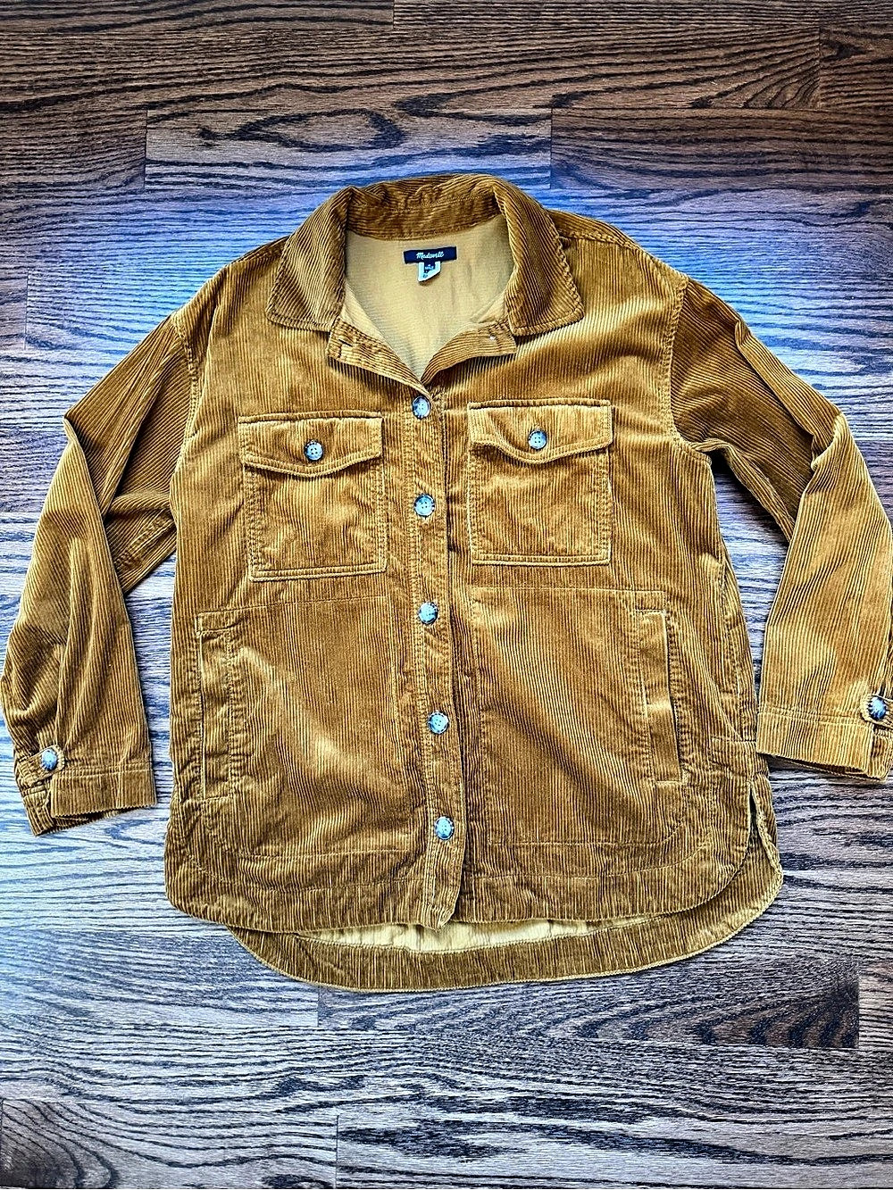 Madewell Corduroy Yorkway Shirt-Jacket Brown Medium